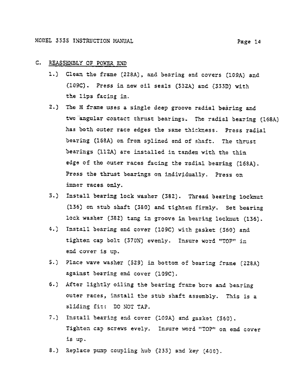 Goulds Pumps 3335 - IOM User Manual | Page 24 / 40
