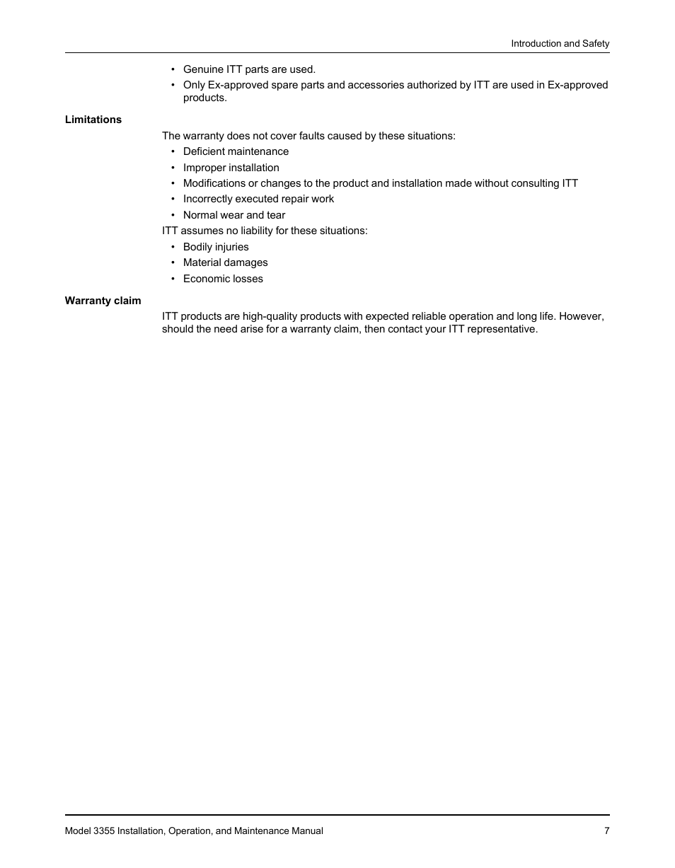 Goulds Pumps 3355 - IOM User Manual | Page 9 / 66