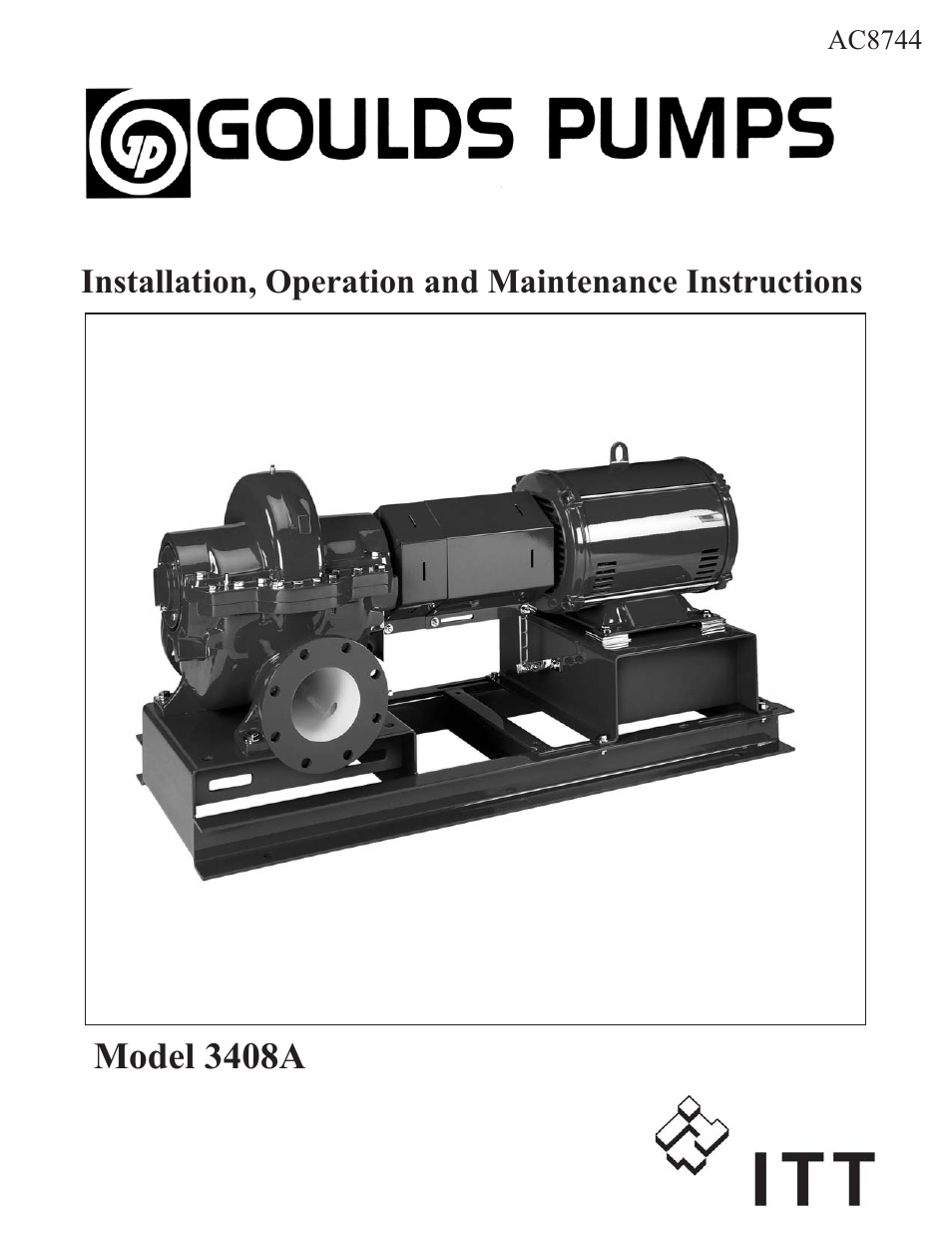 Goulds Pumps 3408A - IOM User Manual | 44 pages