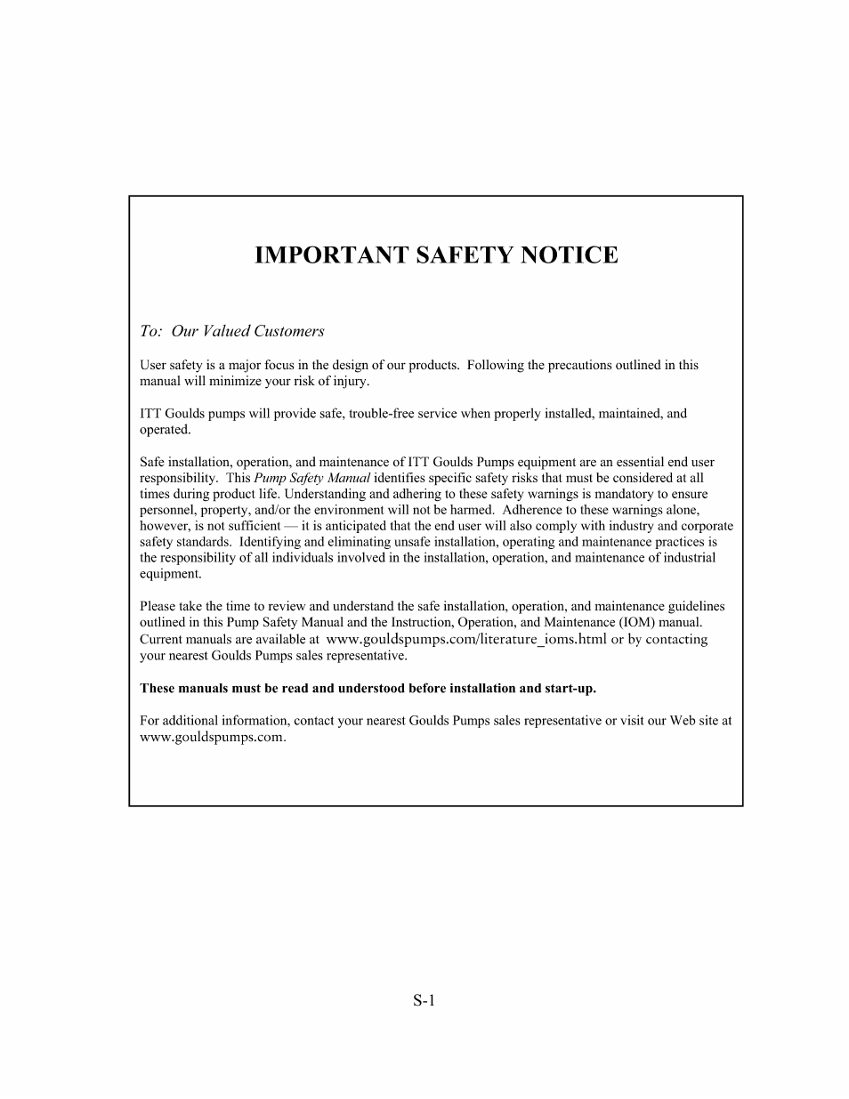 Goulds Pumps 3408A - IOM User Manual | Page 2 / 44