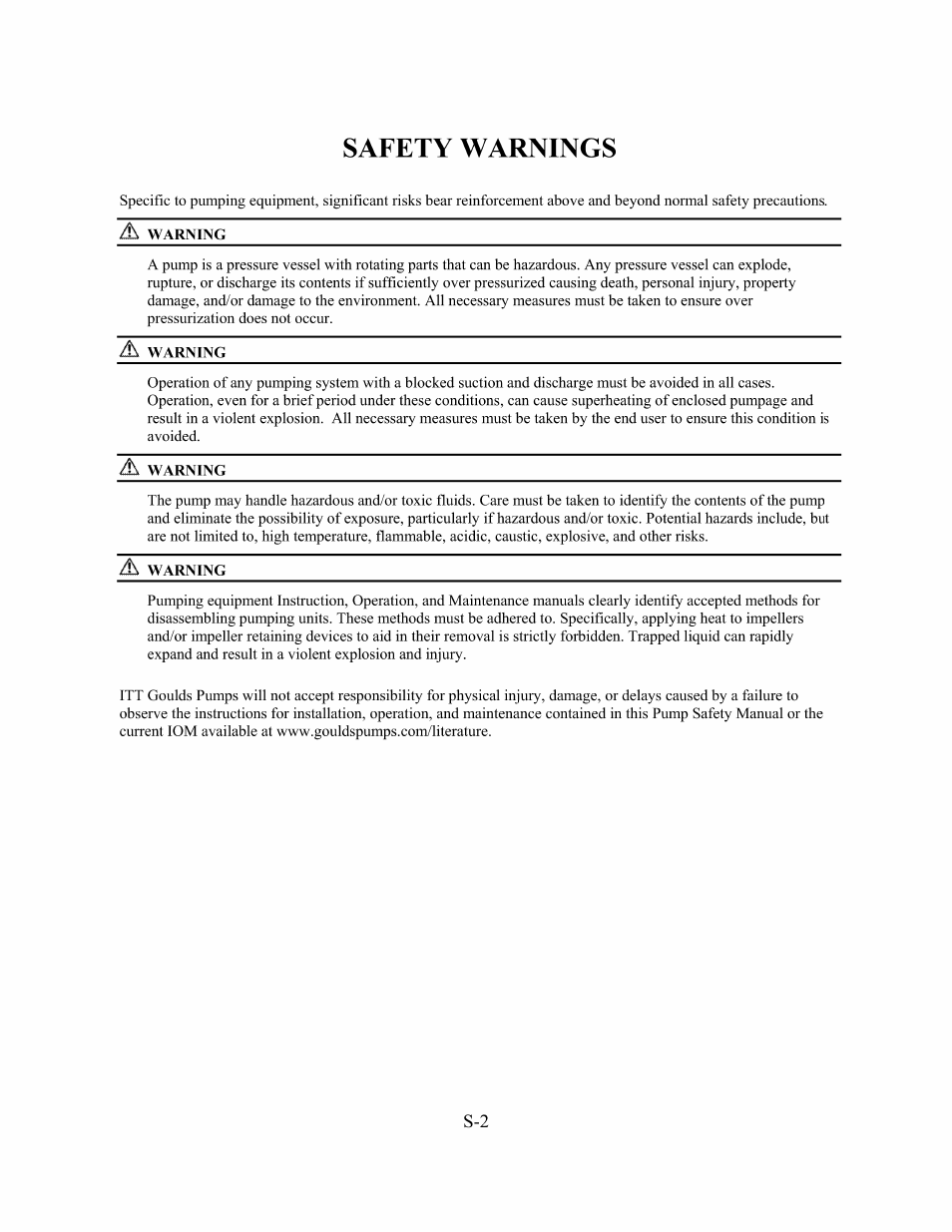 Goulds Pumps 3408A - IOM User Manual | Page 3 / 44