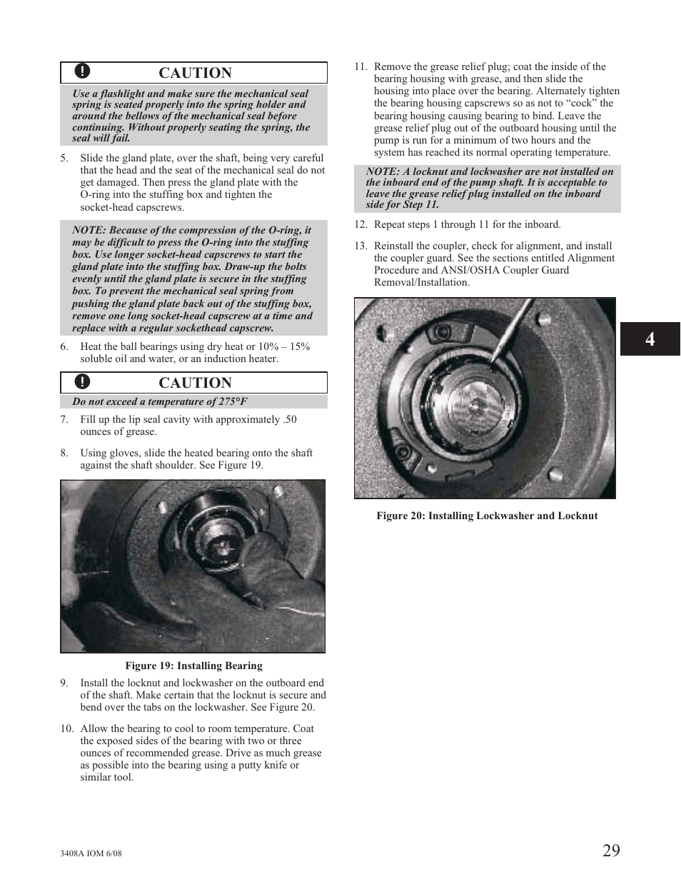 Caution | Goulds Pumps 3408A - IOM User Manual | Page 37 / 44