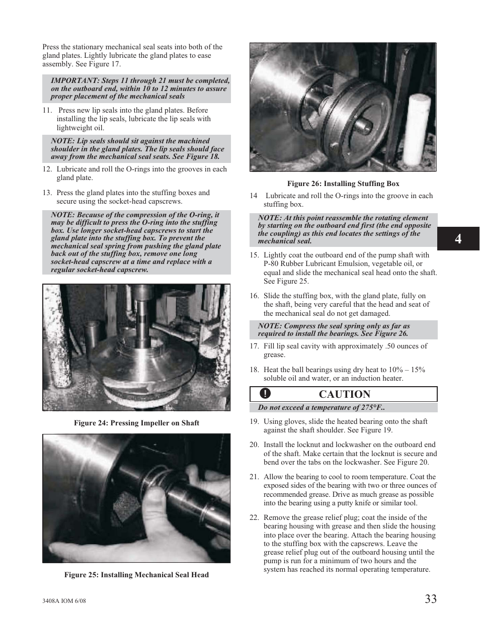 Caution | Goulds Pumps 3408A - IOM User Manual | Page 41 / 44