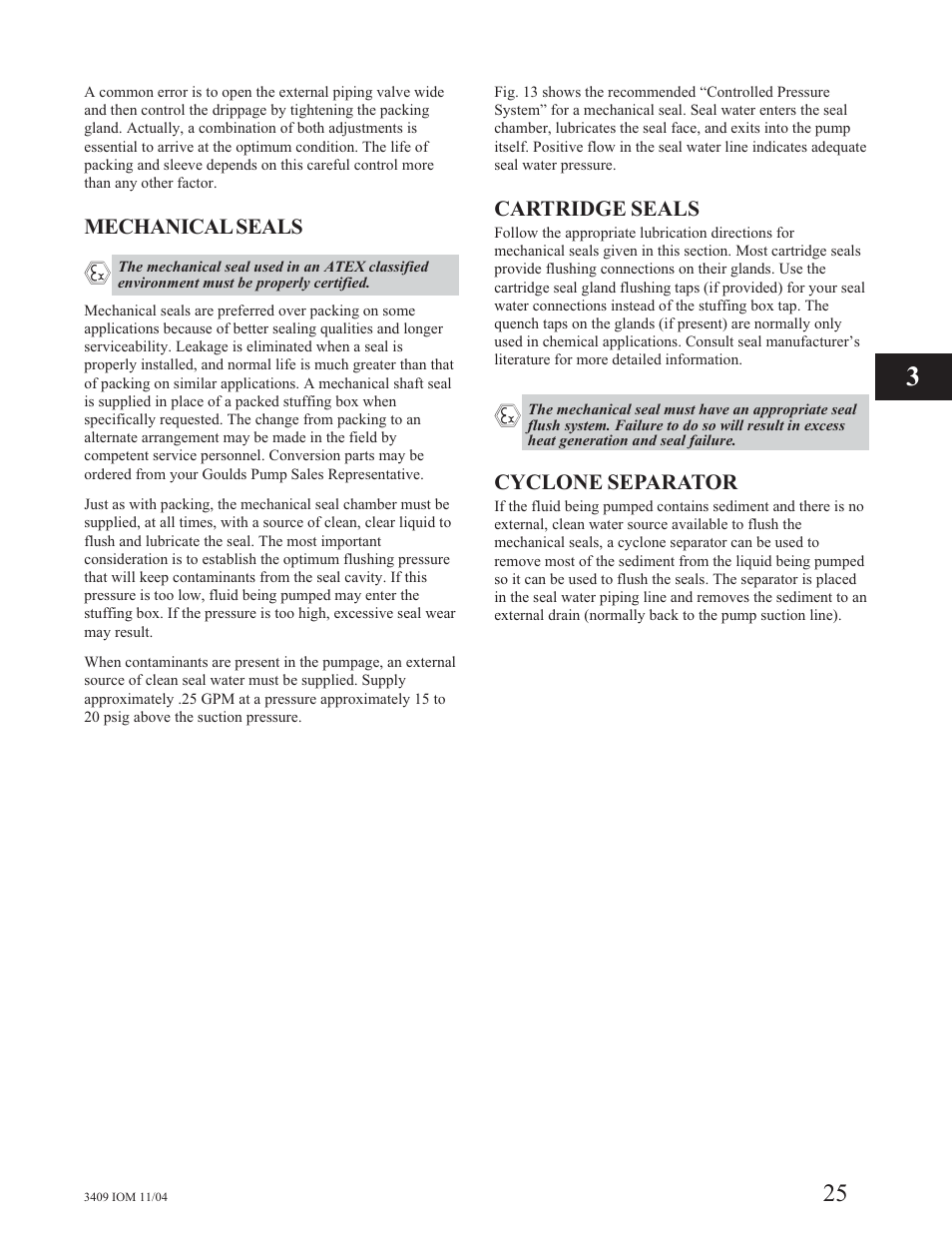 Goulds Pumps 3409 - IOM User Manual | Page 25 / 68