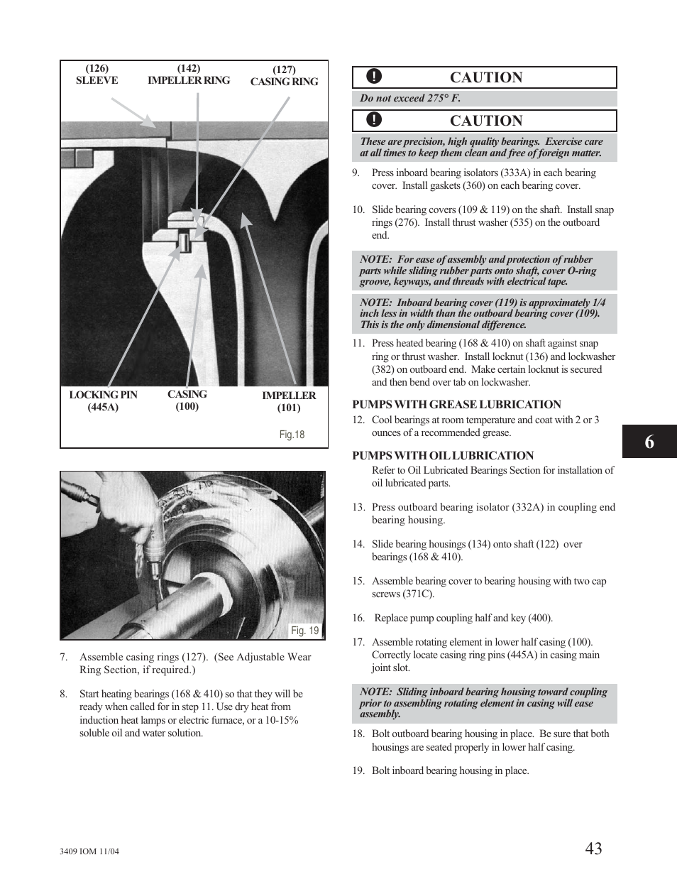 Caution | Goulds Pumps 3409 - IOM User Manual | Page 43 / 68