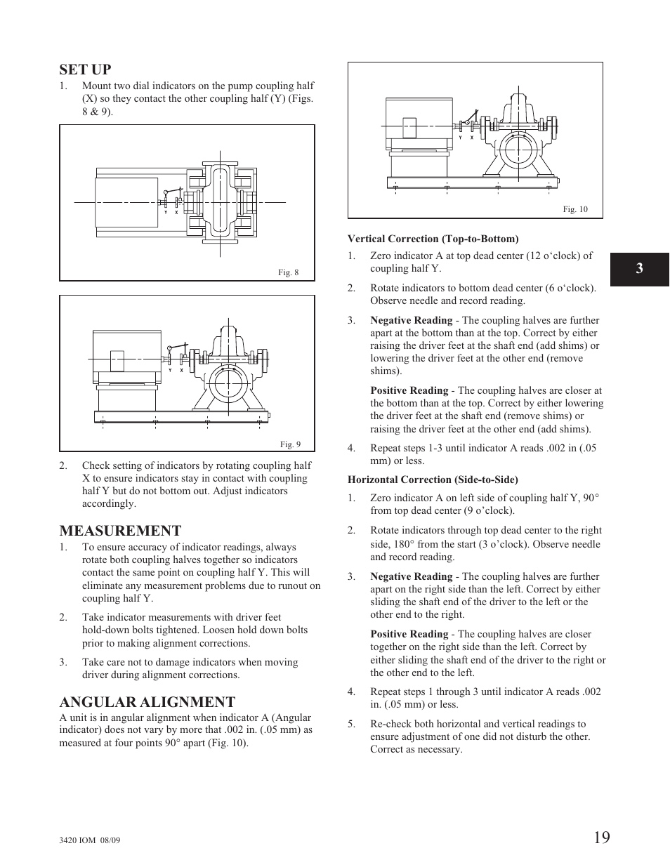 Set up, Measurement, Angular alignment | Goulds Pumps 3420 - IOM User Manual | Page 23 / 120