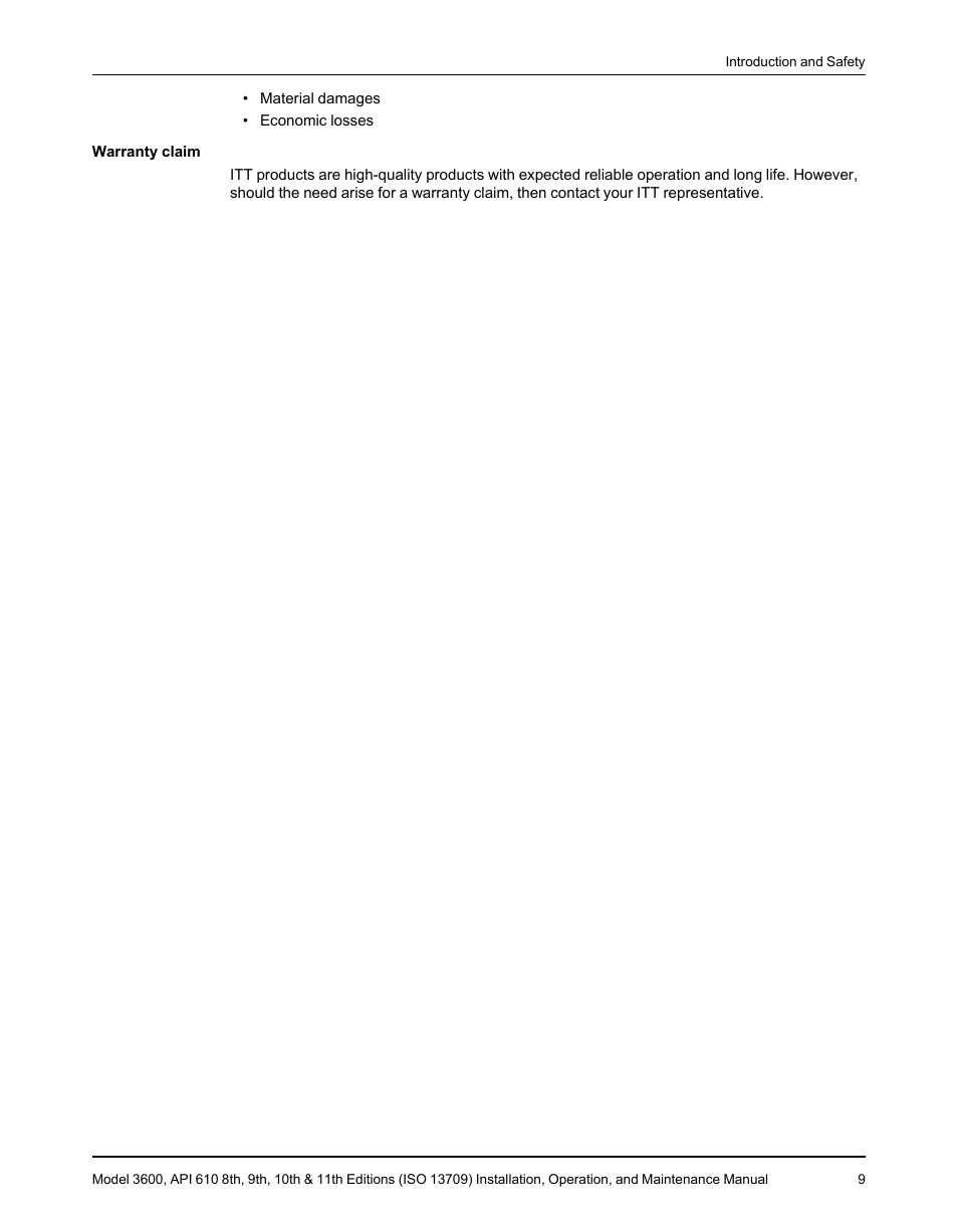 Goulds Pumps 3600 - IOM User Manual | Page 11 / 110