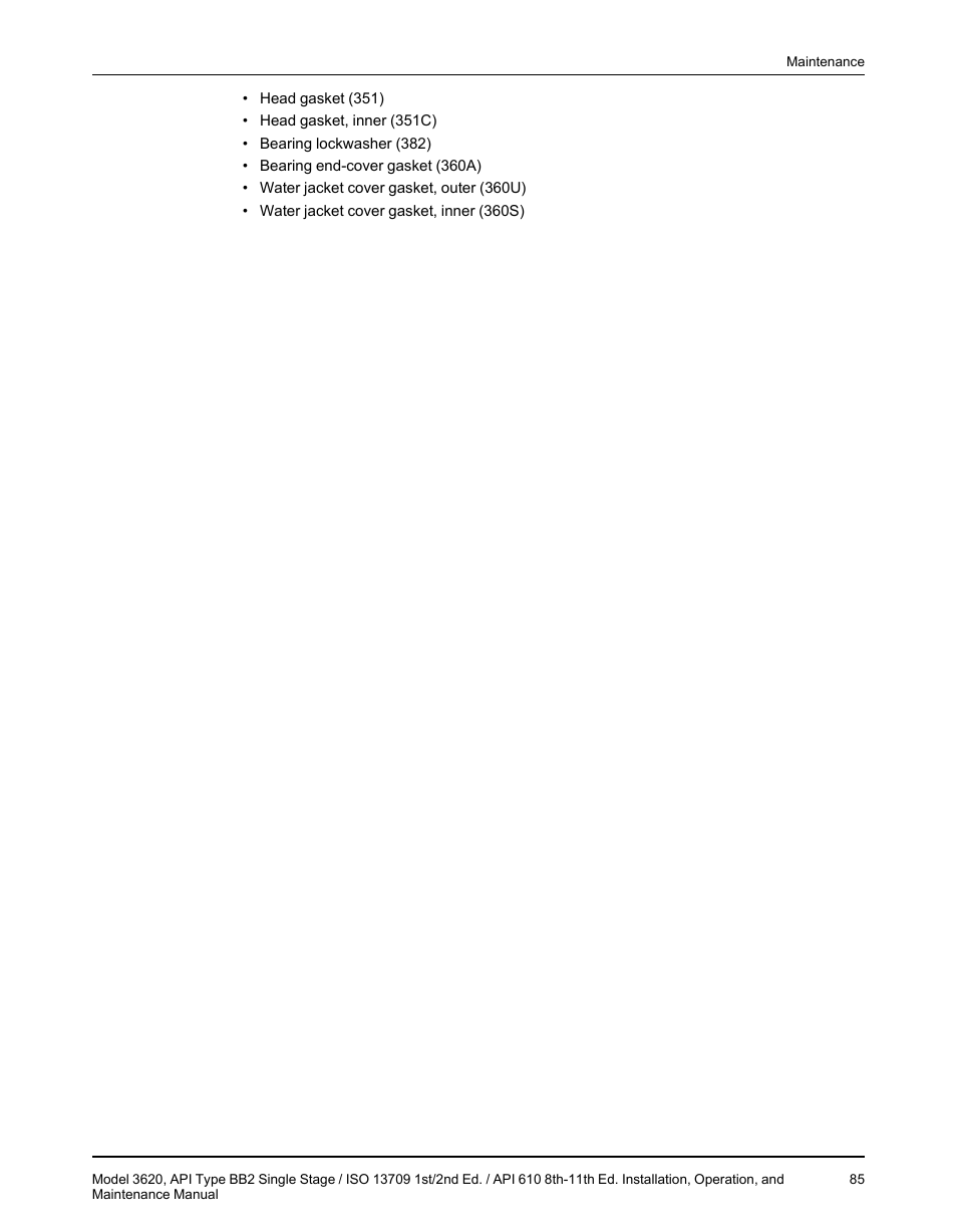 Goulds Pumps 3620 - IOM User Manual | Page 87 / 98