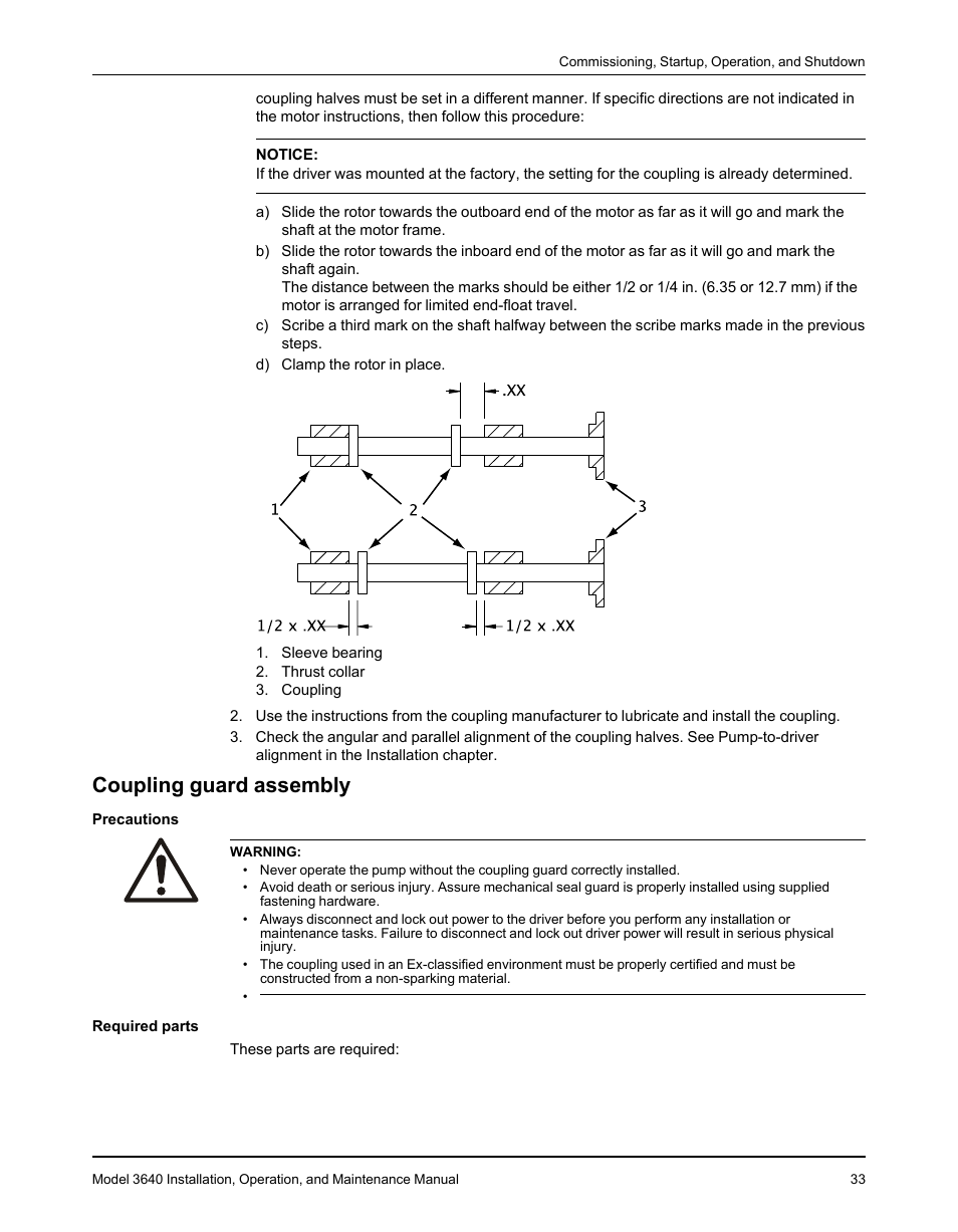 Coupling guard assembly | Goulds Pumps 3640 - IOM User Manual | Page 35 / 98