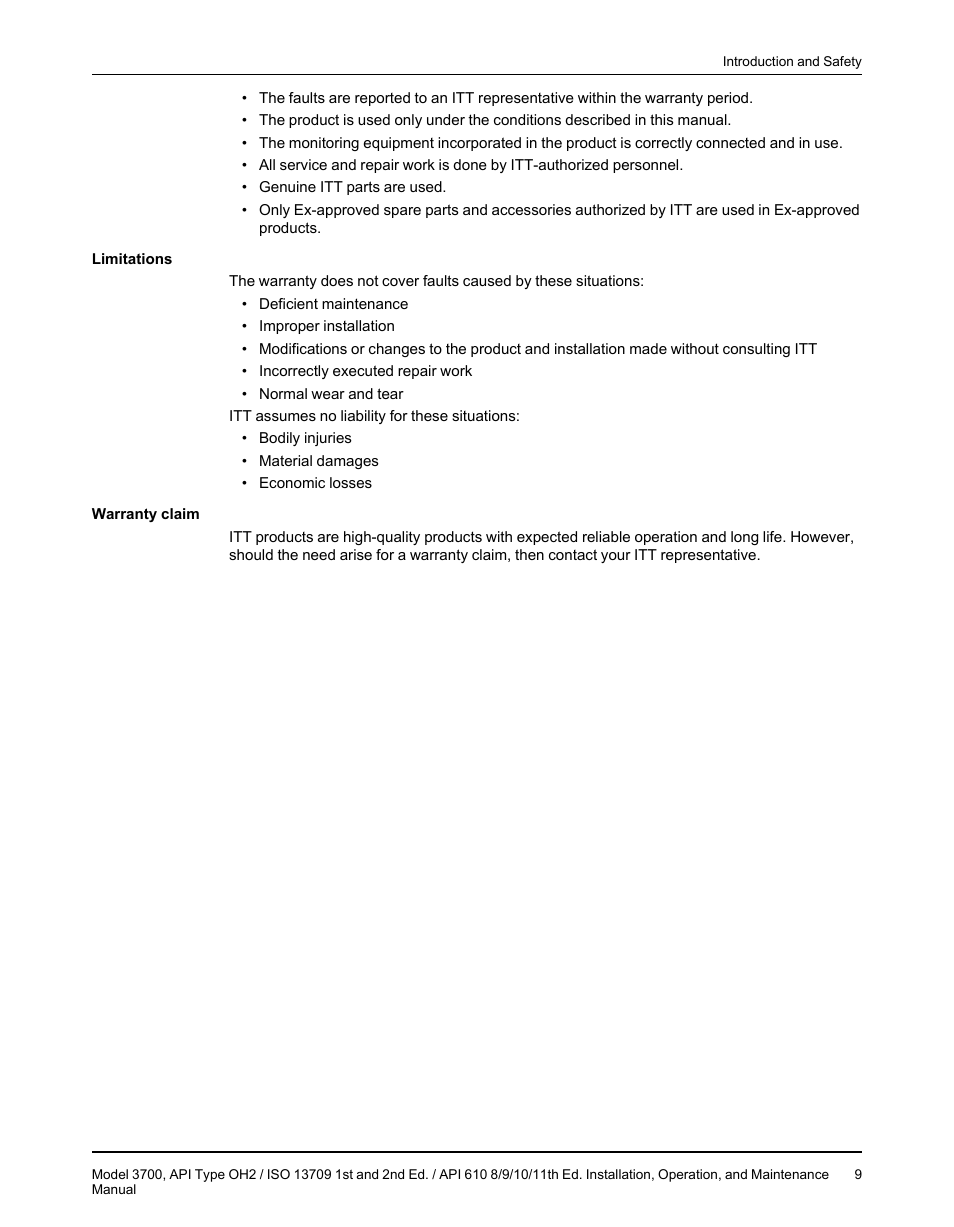 Goulds Pumps 3700 - IOM User Manual | Page 11 / 110