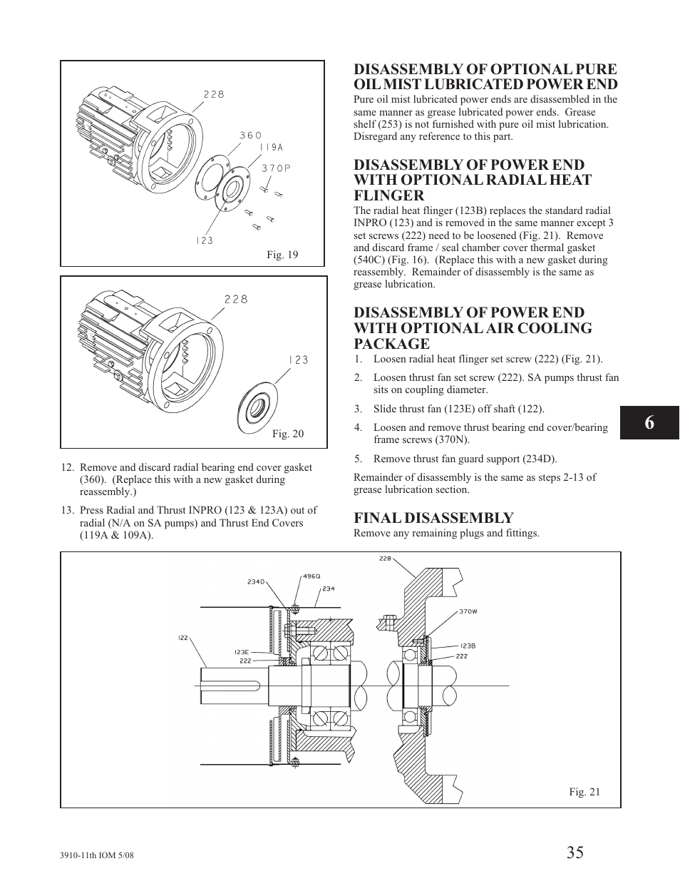 Final disassembly | Goulds Pumps 3910 11th ed. - IOM User Manual | Page 35 / 80
