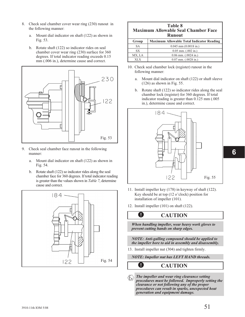 Caution | Goulds Pumps 3910 11th ed. - IOM User Manual | Page 51 / 80