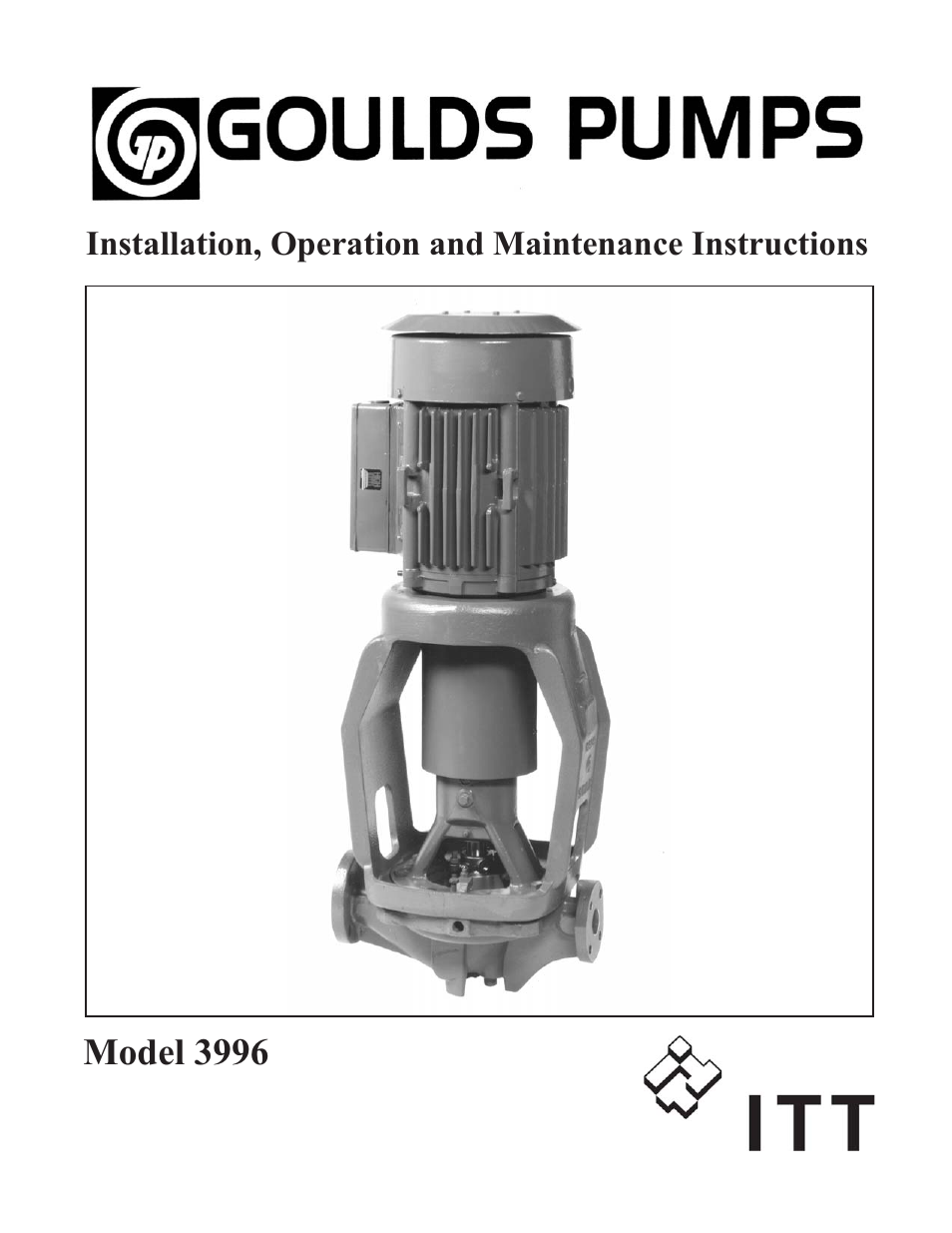 Goulds Pumps 3996 - IOM User Manual | 52 pages