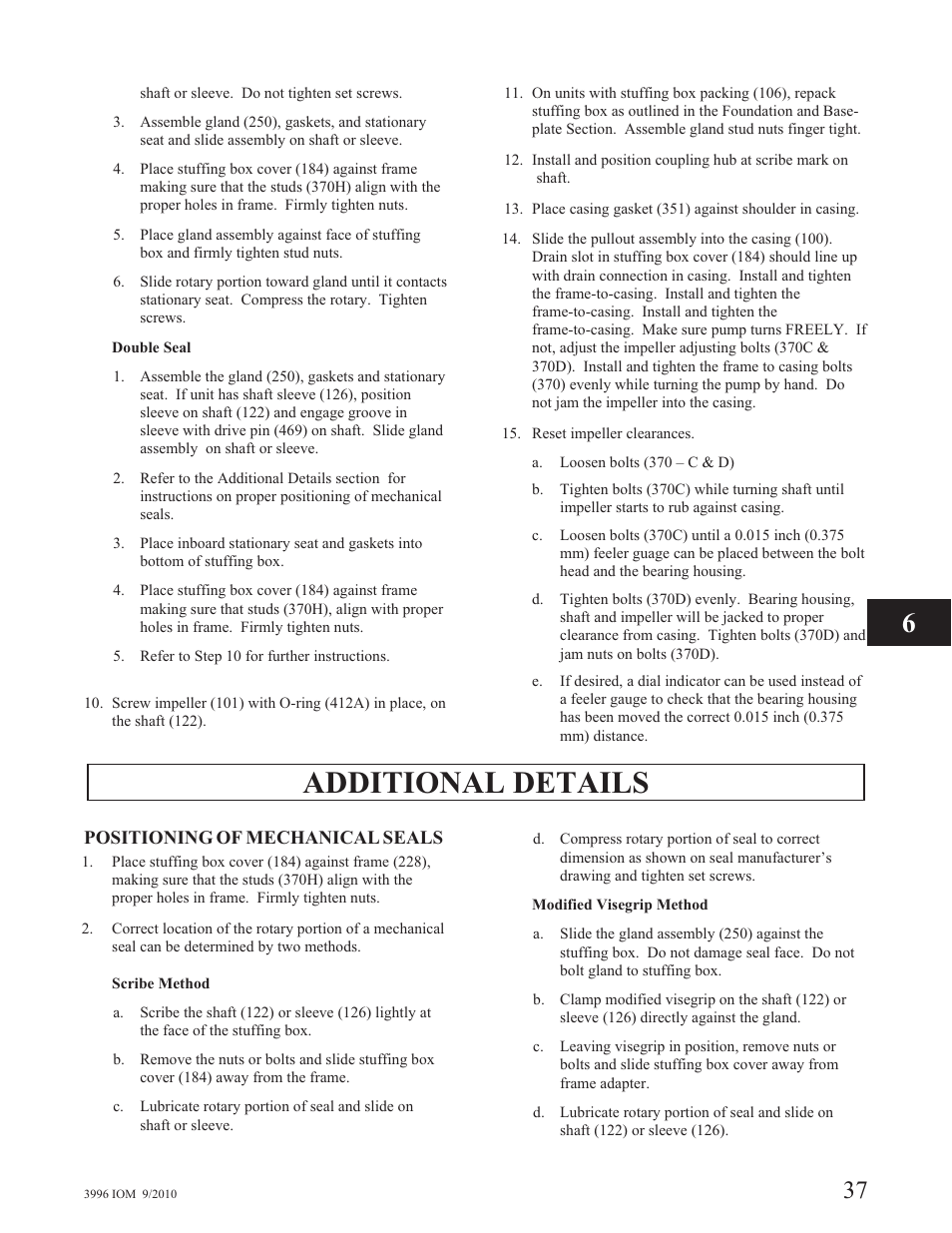 Additional details | Goulds Pumps 3996 - IOM User Manual | Page 41 / 52