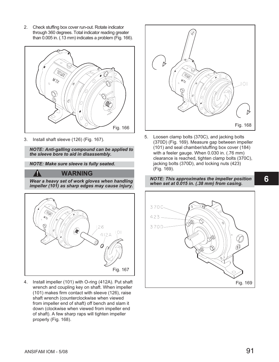 Warning | Goulds Pumps ANSI FAMILY IOM (ATEX Compliant) User Manual | Page 26 / 45