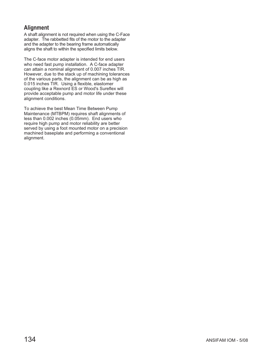 Alignment | Goulds Pumps ANSI FAMILY IOM (ATEX Compliant) User Manual | Page 32 / 42