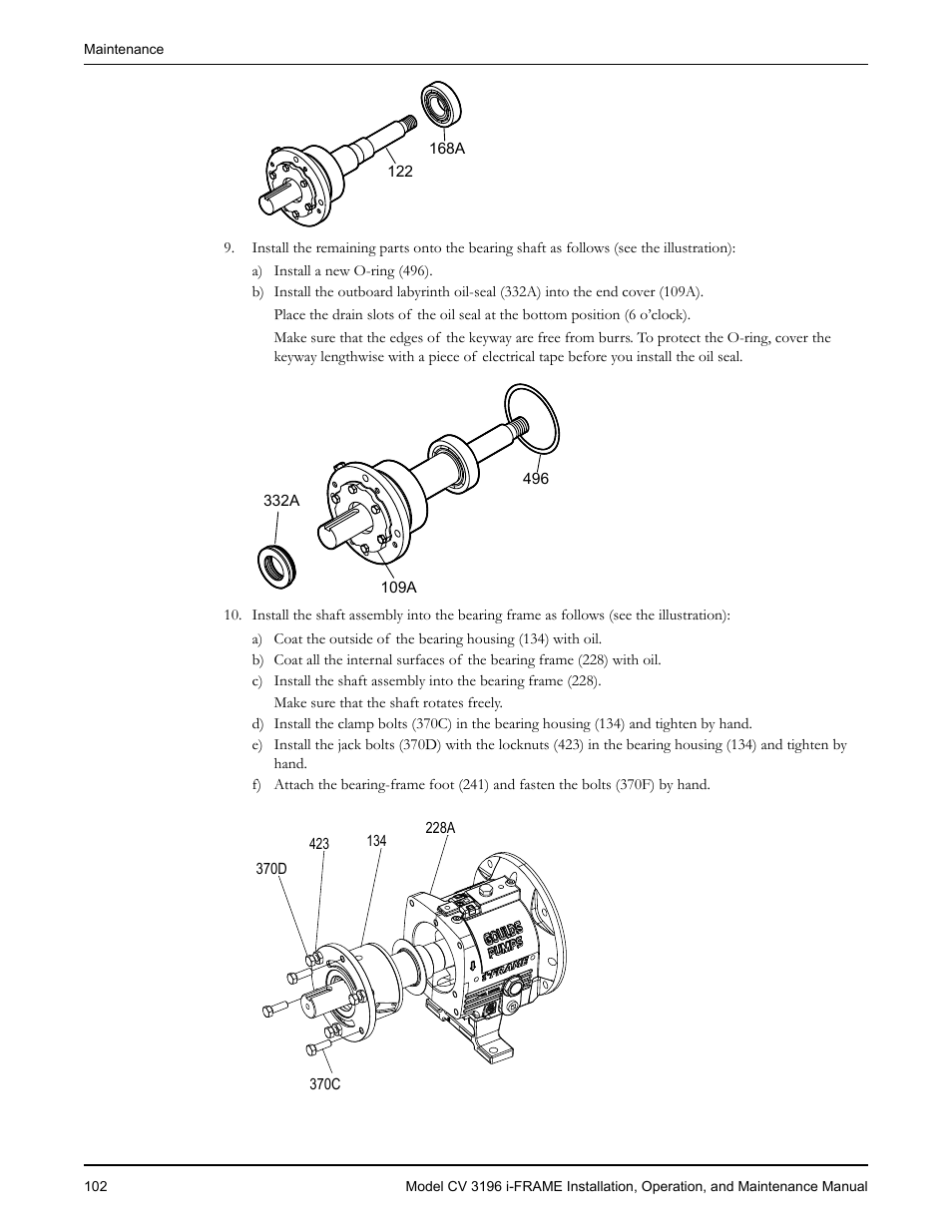 Goulds Pumps CV 3196 i-FRAME - IOM User Manual | Page 104 / 152