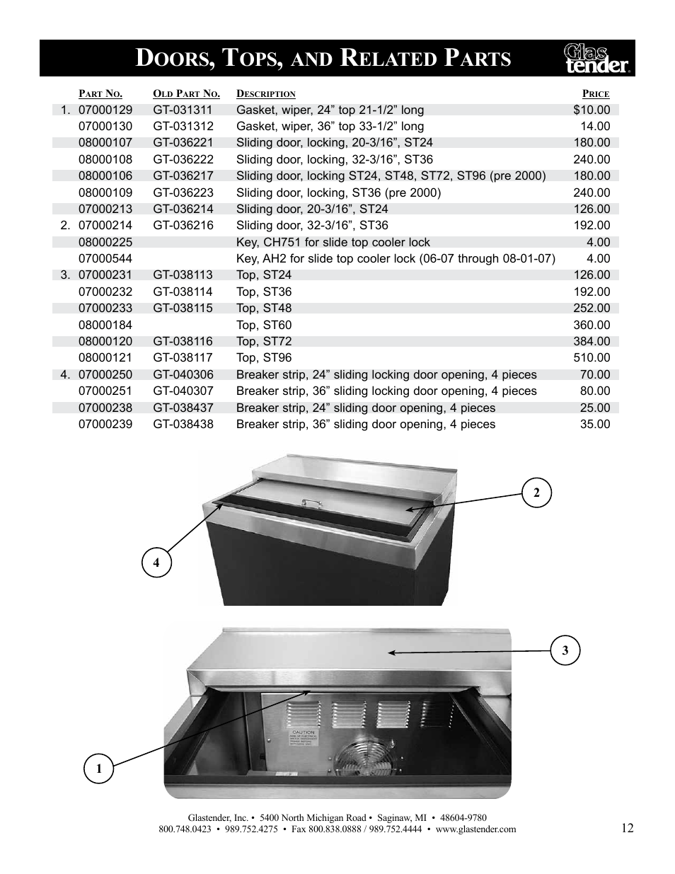 Oors, Elated, Arts | Glastender ST96 User Manual | Page 13 / 16