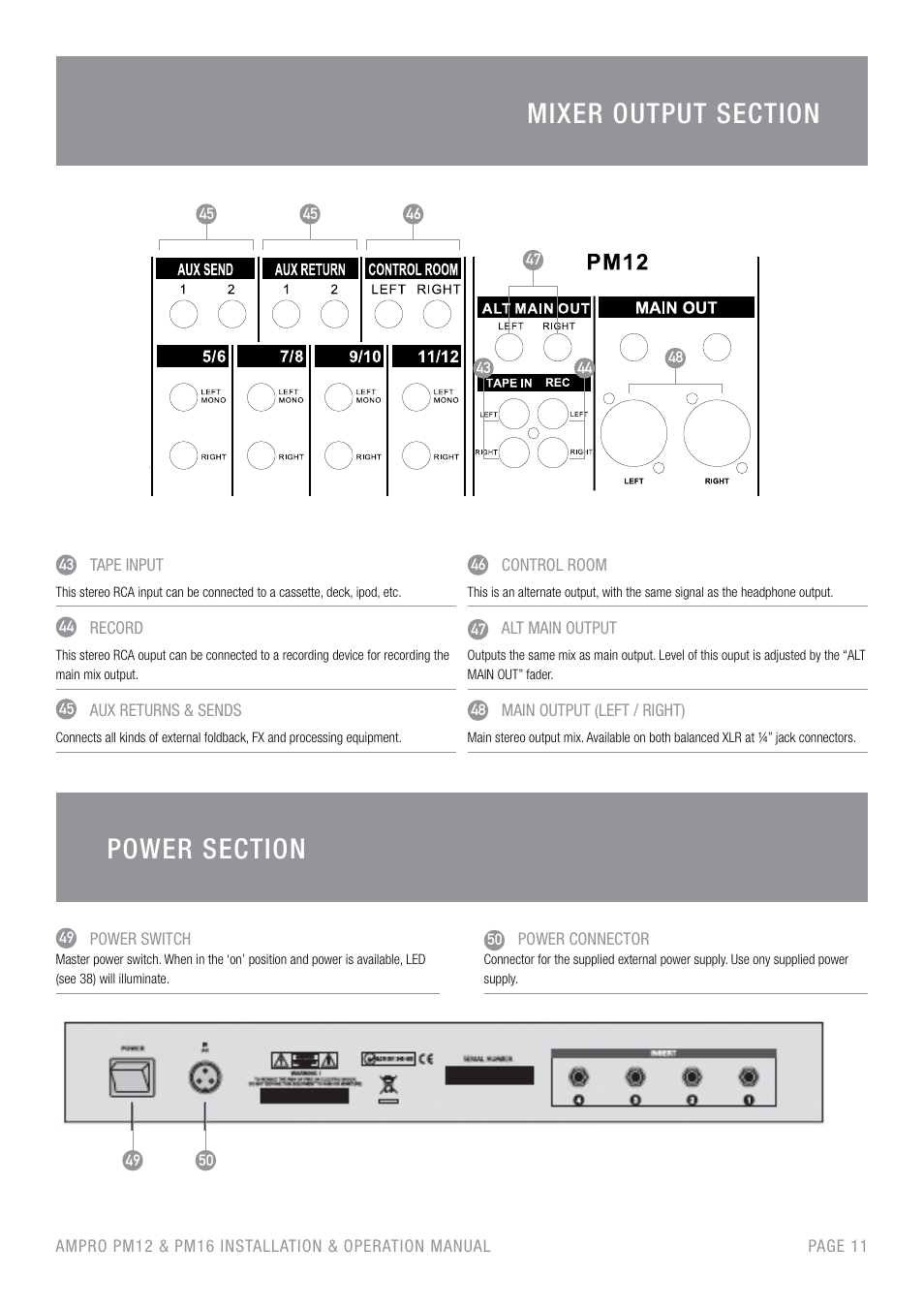 Australian Monitor PM16 User Manual | Page 11 / 16