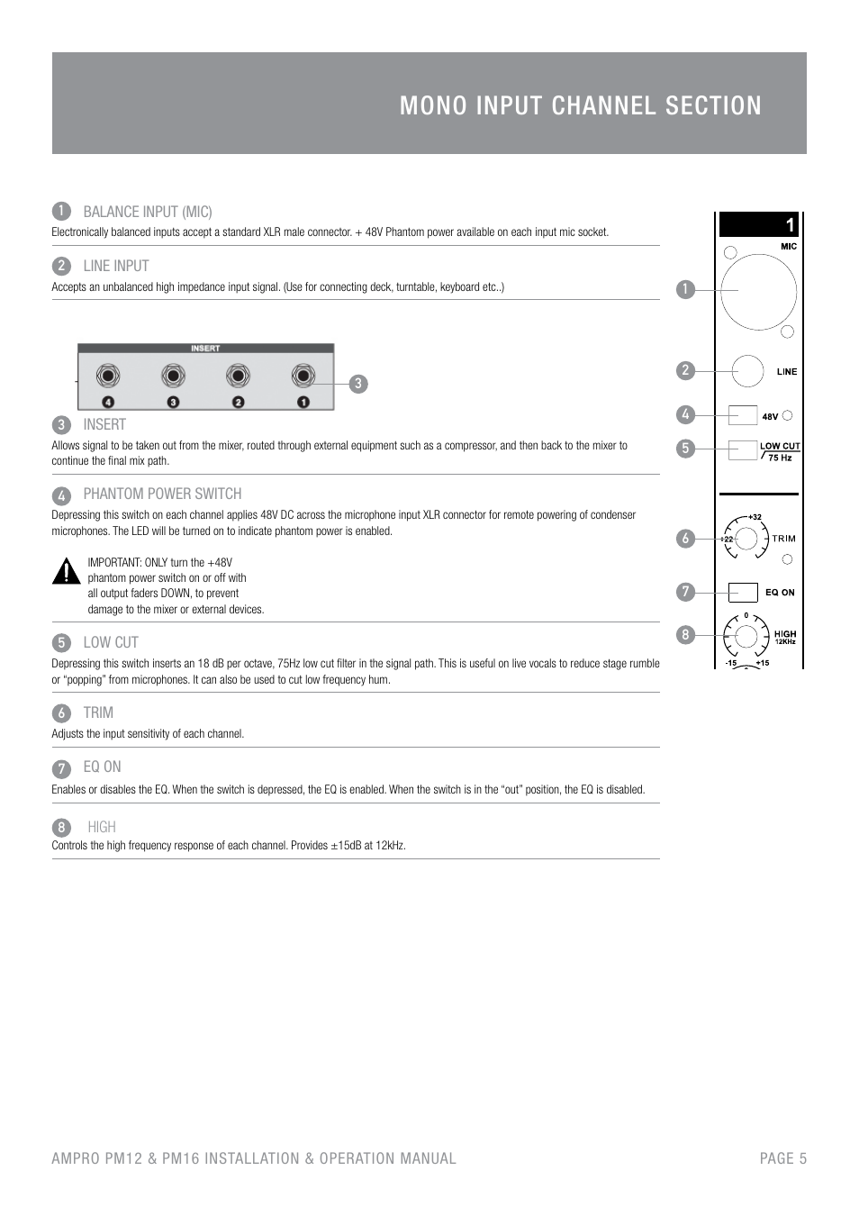 Australian Monitor PM16 User Manual | Page 5 / 16