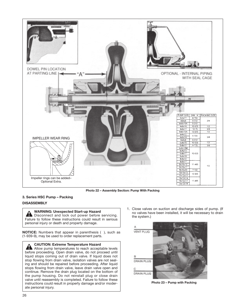 Bell & Gossett P81875G Series HSC-S Centrifugal Pump User Manual | Page 26 / 31