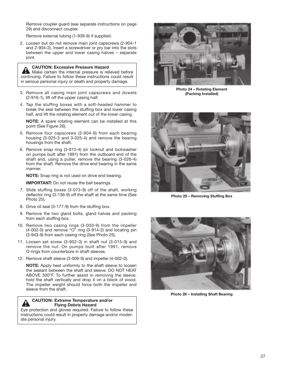 Bell & Gossett P81875G Series HSC-S Centrifugal Pump User Manual | Page 27 / 31