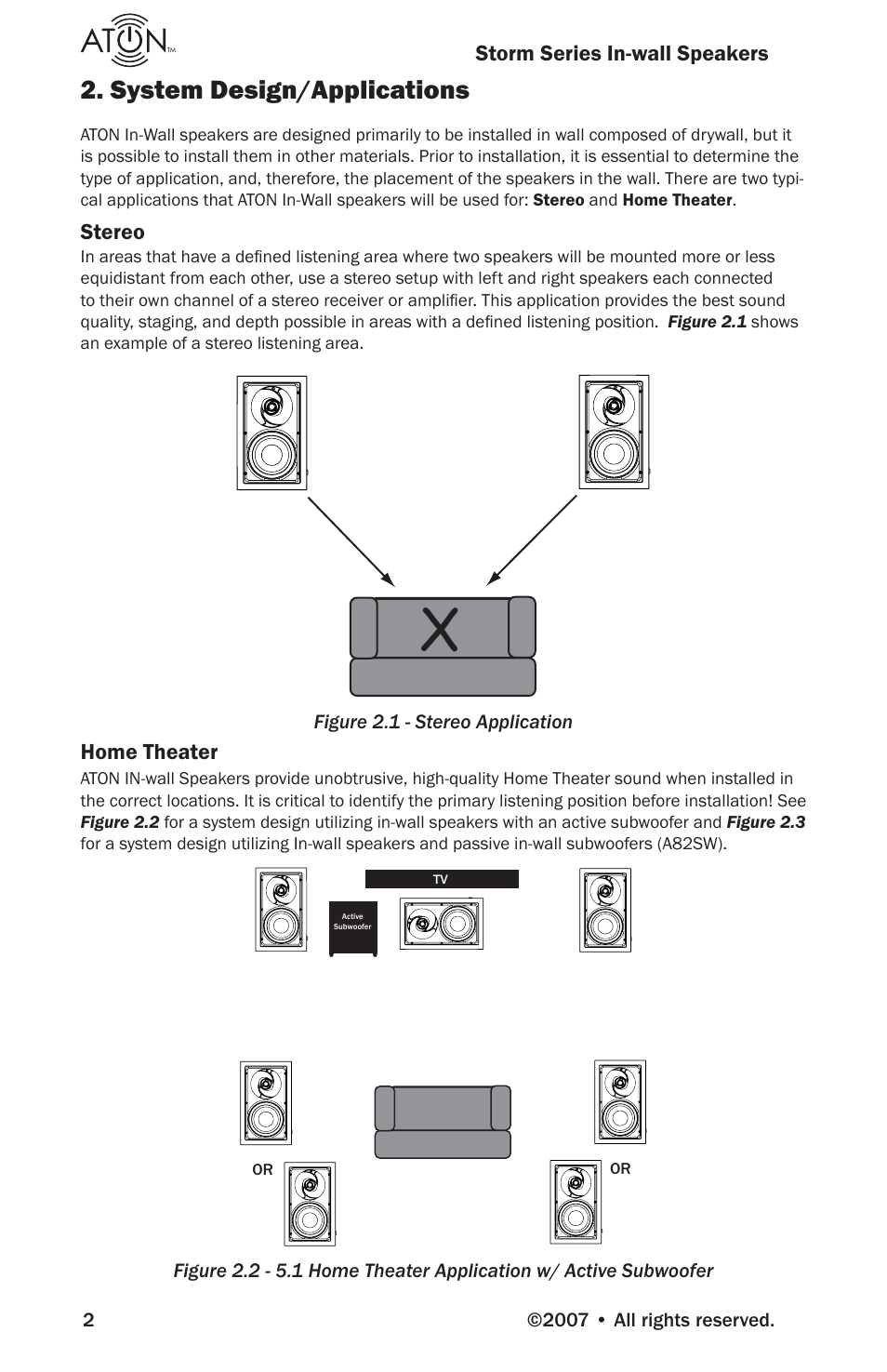 System design/applications | ATON Storm Series A82SW User Manual | Page 4 / 16