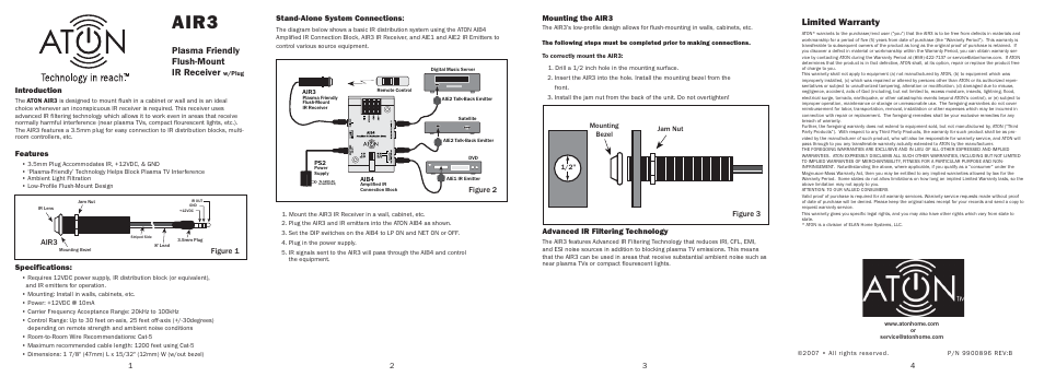 ATON AIR3 User Manual | 2 pages