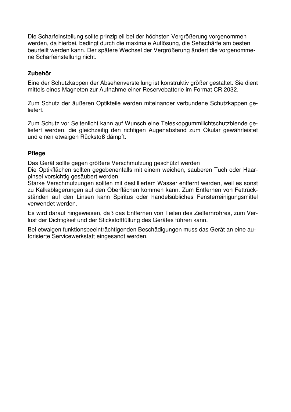 DOCTER DOCTER®basic 3-12x56 User Manual | Page 8 / 33
