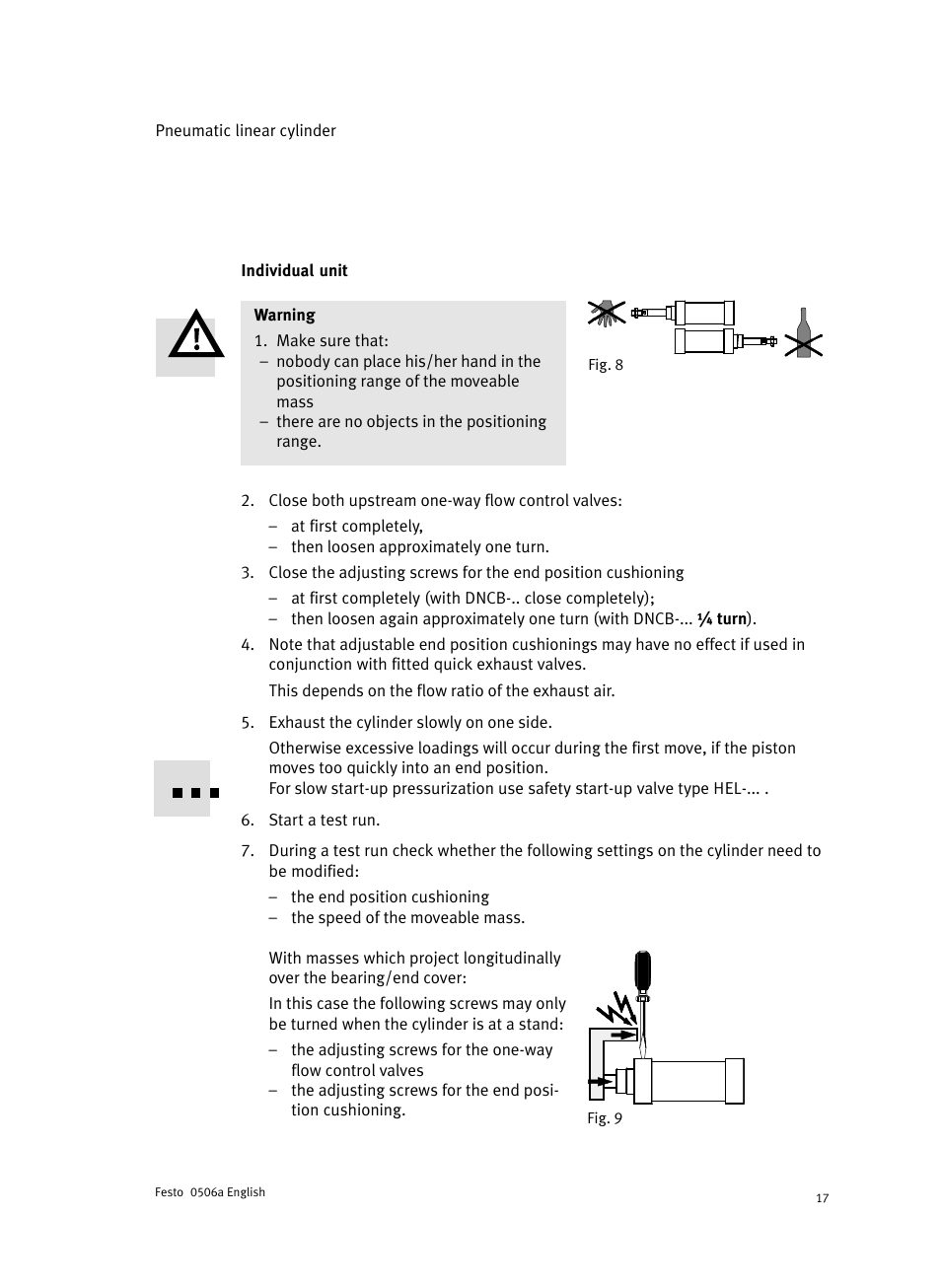 Individual unit | Festo Стандартные цилиндры DNC-V с распределителем User Manual | Page 17 / 64