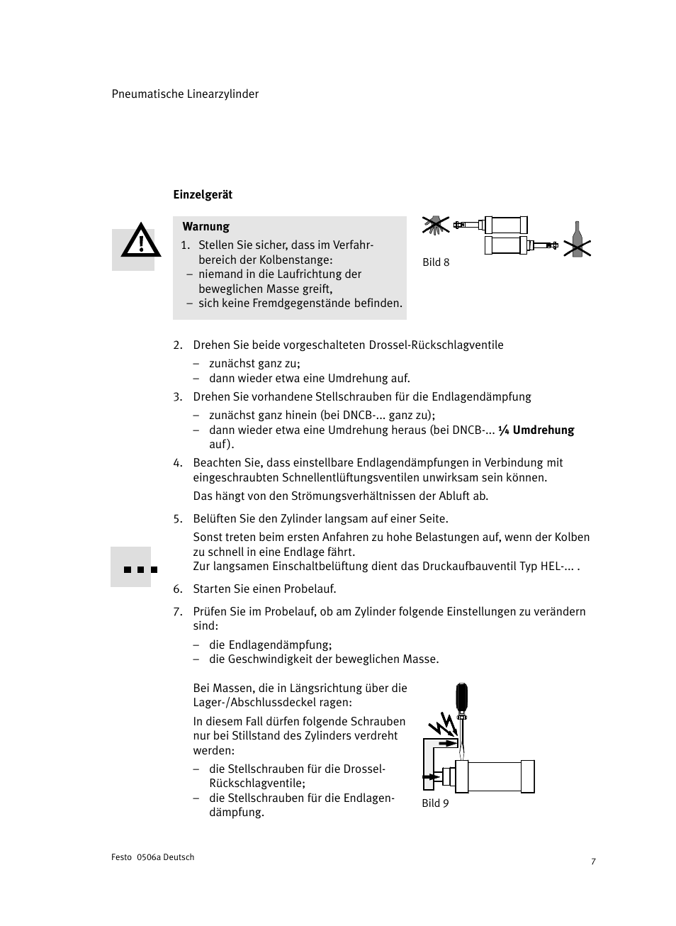 Einzelgerät | Festo Стандартные цилиндры DNC-V с распределителем User Manual | Page 7 / 64