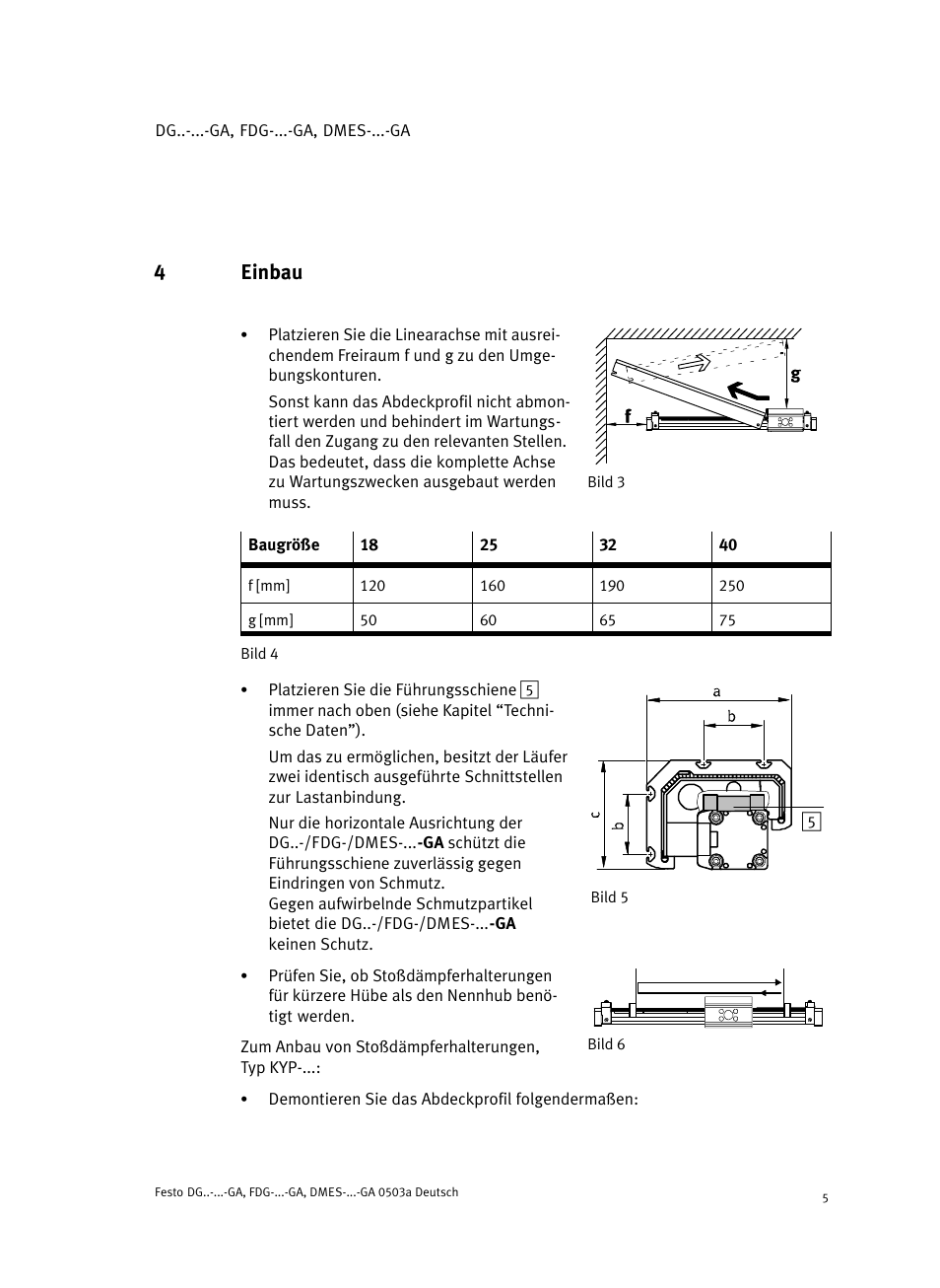 4 einbau, 4einbau | Festo Привод со шпинделем и трапециевидной резьбой DMES User Manual | Page 5 / 40