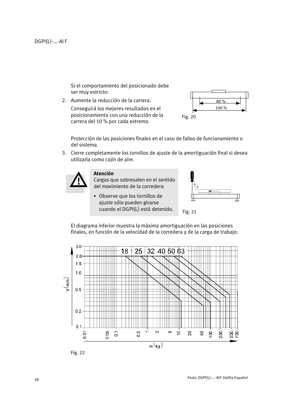 Festo Линейный привод с датчиком перемещения DGPIL User Manual | Page 48 / 112