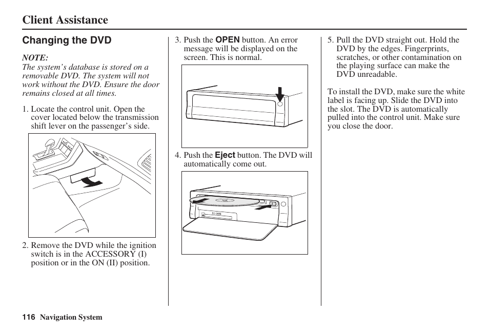 Client assistance | Acura 2009 RDX 00X31-STK-8200 User Manual | Page 117 / 164