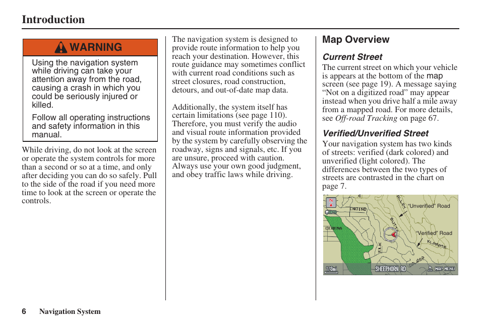 Introduction, Warning | Acura 2009 RDX 00X31-STK-8200 User Manual | Page 7 / 164
