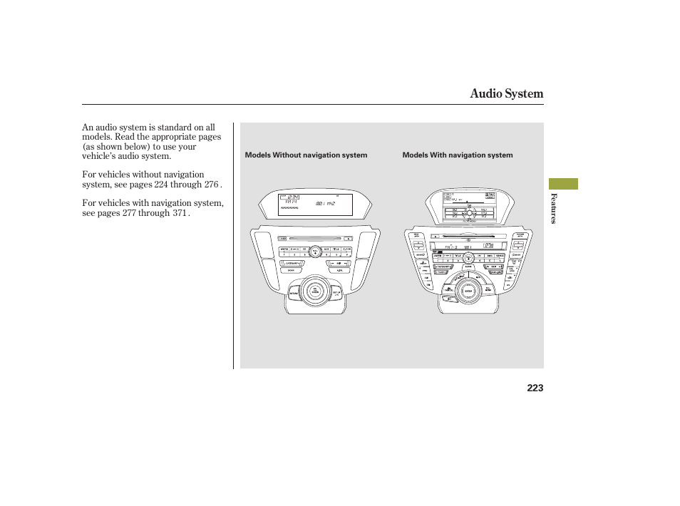 Audio system | Acura 2009 Accord Sedan User Manual | Page 229 / 650