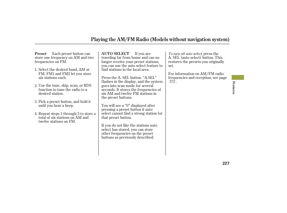 Acura 2009 Accord Sedan User Manual | Page 233 / 650