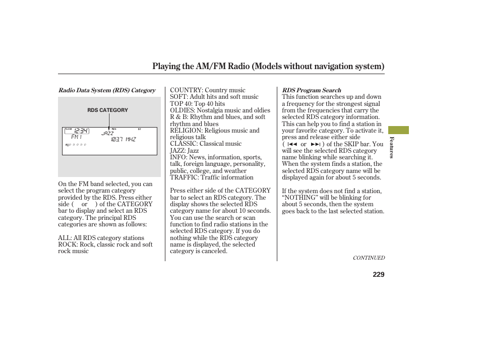 Acura 2009 Accord Sedan User Manual | Page 235 / 650