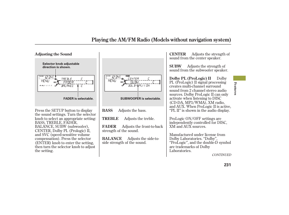 Acura 2009 Accord Sedan User Manual | Page 237 / 650