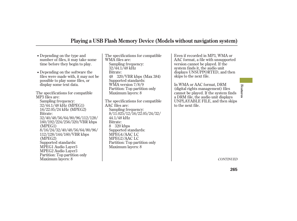 Acura 2009 Accord Sedan User Manual | Page 271 / 650
