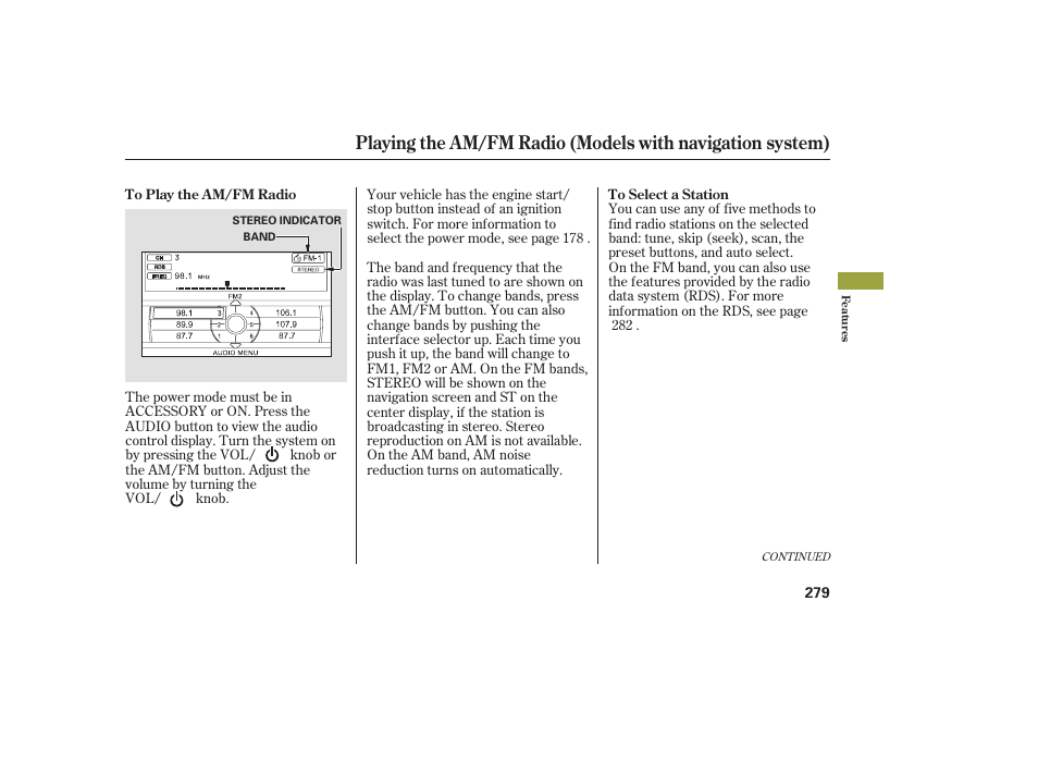 Acura 2009 Accord Sedan User Manual | Page 285 / 650