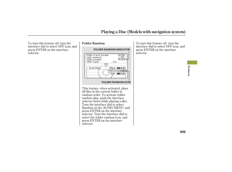 Playing a disc (models with navigation system) | Acura 2009 Accord Sedan User Manual | Page 315 / 650