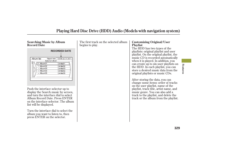 Acura 2009 Accord Sedan User Manual | Page 335 / 650