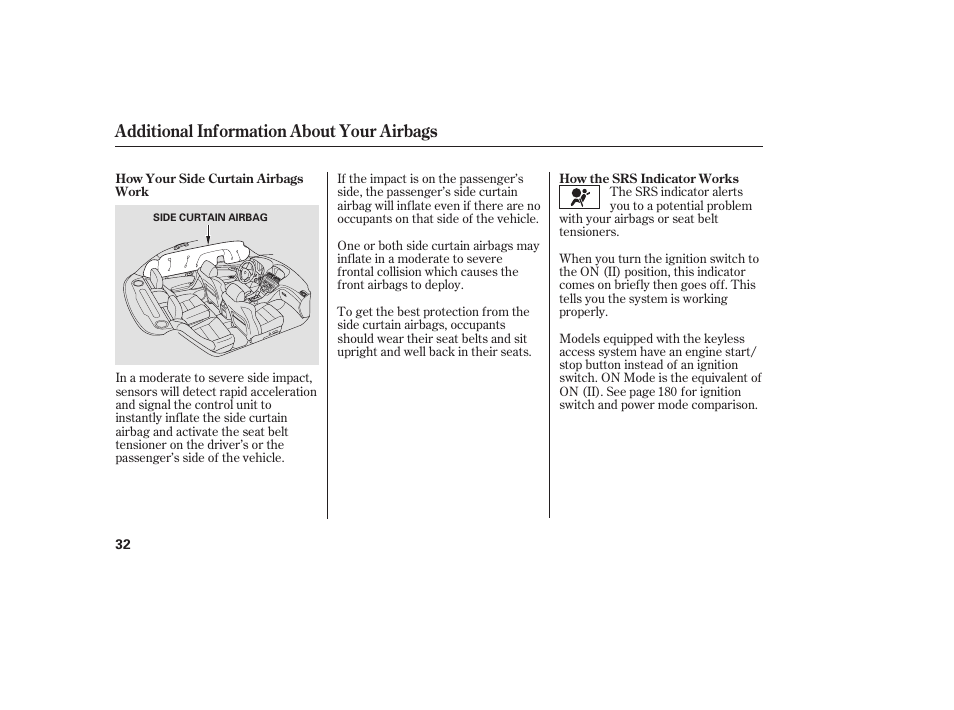 Additional information about your airbags | Acura 2009 Accord Sedan User Manual | Page 38 / 650