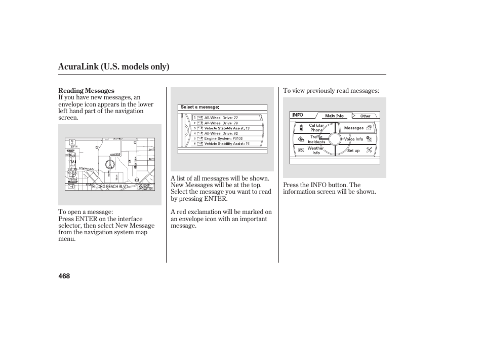 Acuralink (u.s. models only) | Acura 2009 Accord Sedan User Manual | Page 474 / 650