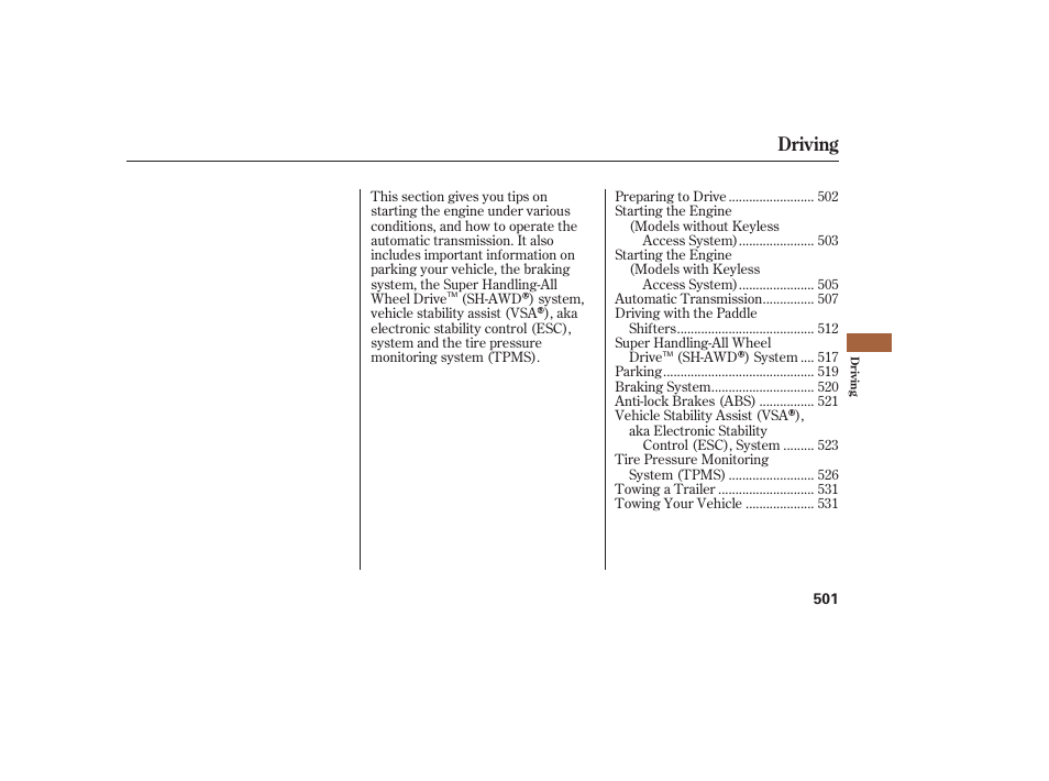 Driving | Acura 2009 Accord Sedan User Manual | Page 507 / 650