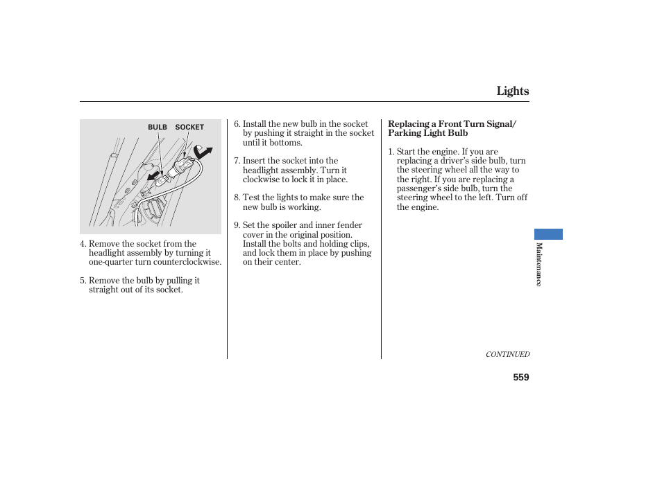 Lights | Acura 2009 Accord Sedan User Manual | Page 565 / 650