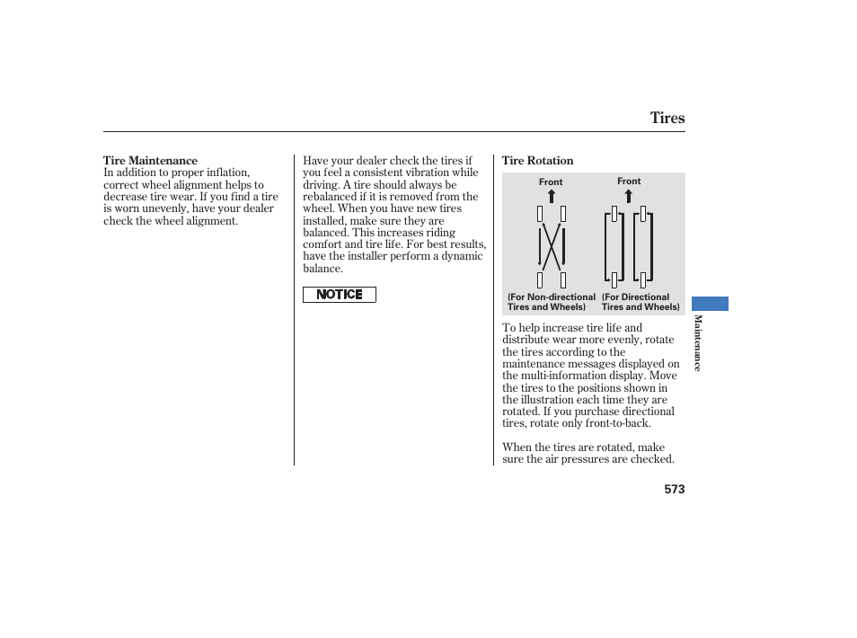 Tires | Acura 2009 Accord Sedan User Manual | Page 579 / 650