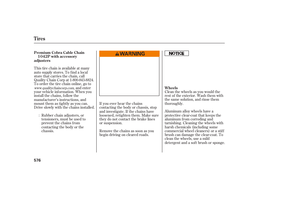 Tires | Acura 2009 Accord Sedan User Manual | Page 582 / 650