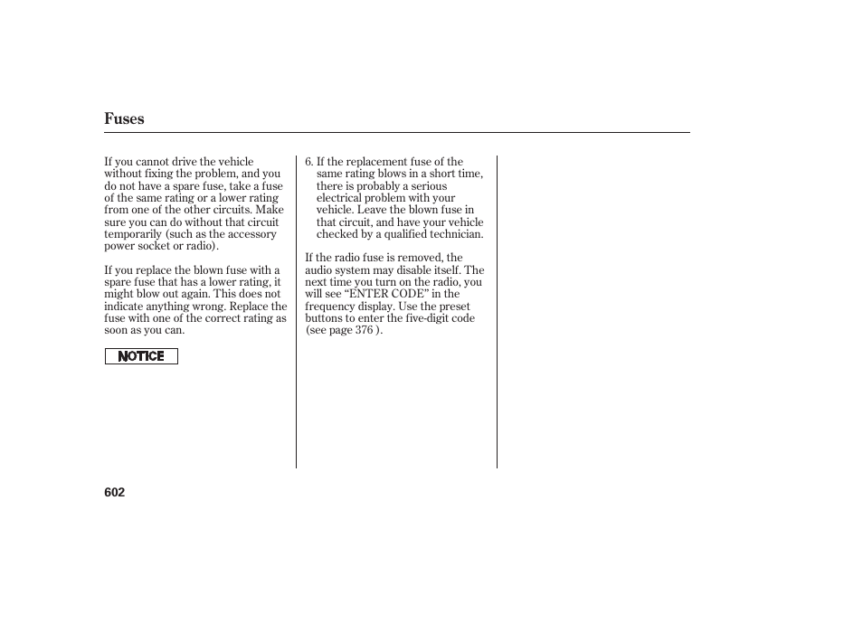 Fuses | Acura 2009 Accord Sedan User Manual | Page 608 / 650